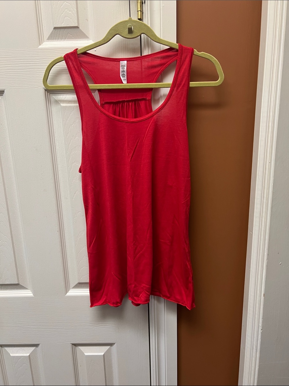 Everyday Scoop Neck Red Racerback Tank